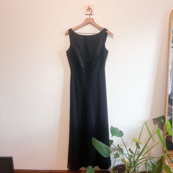 Vintage Romantic Long Length Dress With Scoop Back Size S - Picture 4 of 7